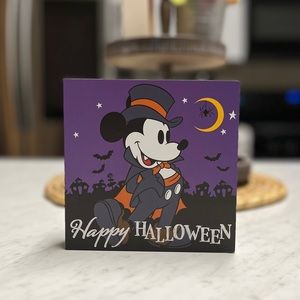 Mickey Halloween Wooden Sign